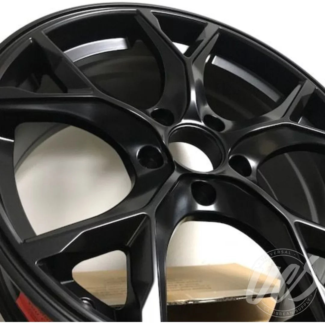 NEW 17 inch x 7.5 Alloy Wheels Rims Compatible with Honda Civic 5 lug Sizeatin Black +42 offset Sizeet of 4