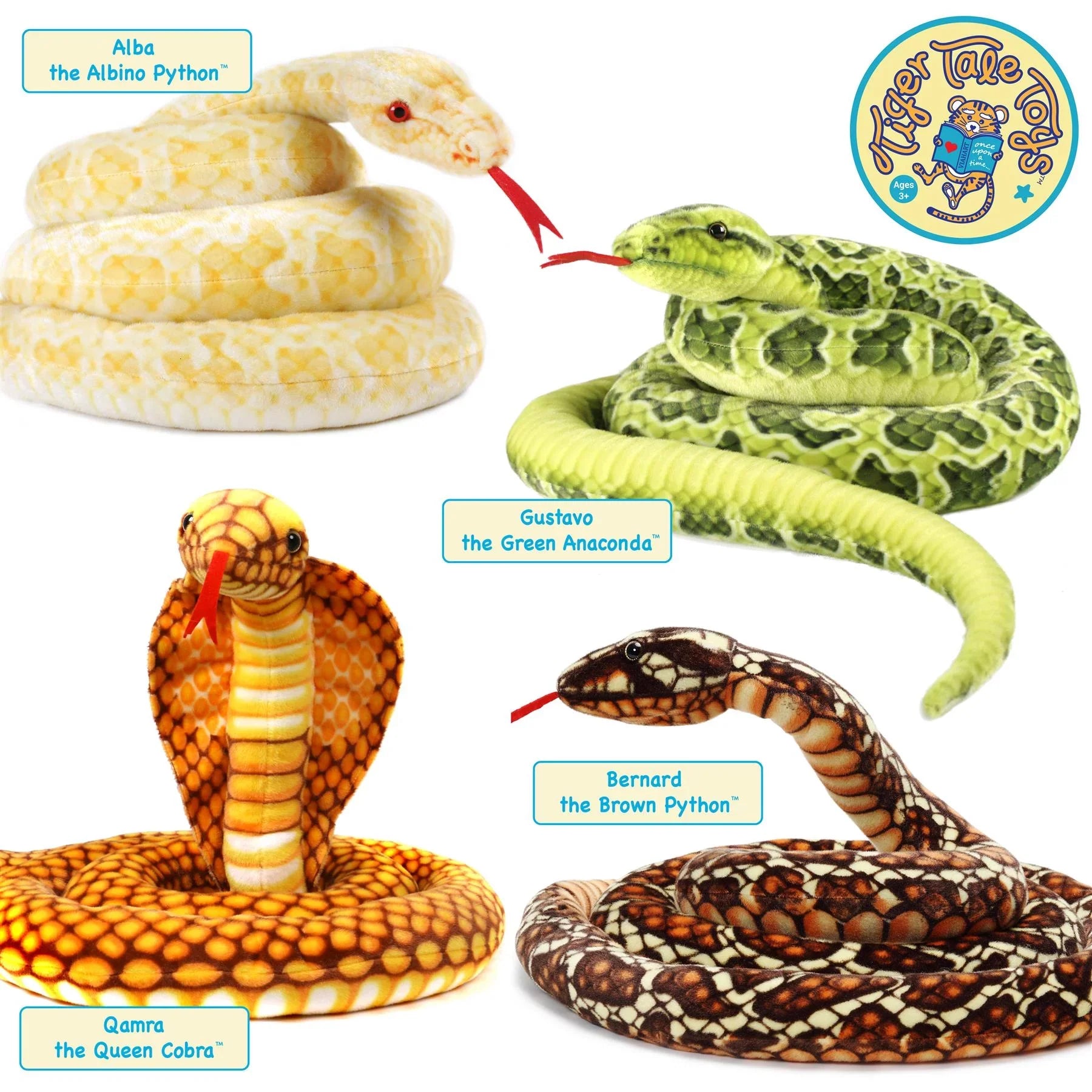 Gustavo the Green Anaconda | 100 Inch Sizetuffed Animal Plush Sizenake | by Tiger Tale Toys