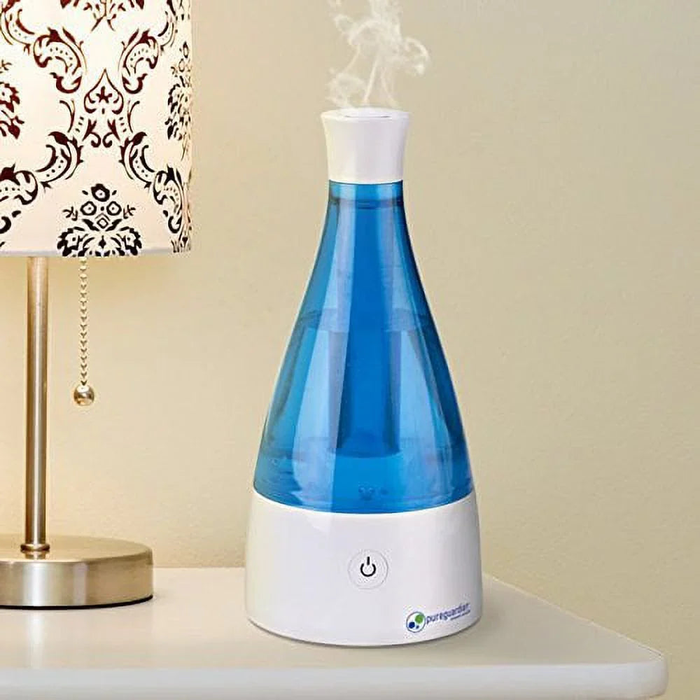 PureGuardian 2.4L Output per Day Ultrasonic Cool Mist Humidifier, Baby Room, Nursery Humidifier, Portable Humidifier, Travel Humidifier, Sizemall Humidifier, Desk Humidifier, Pure Guardian H920BL