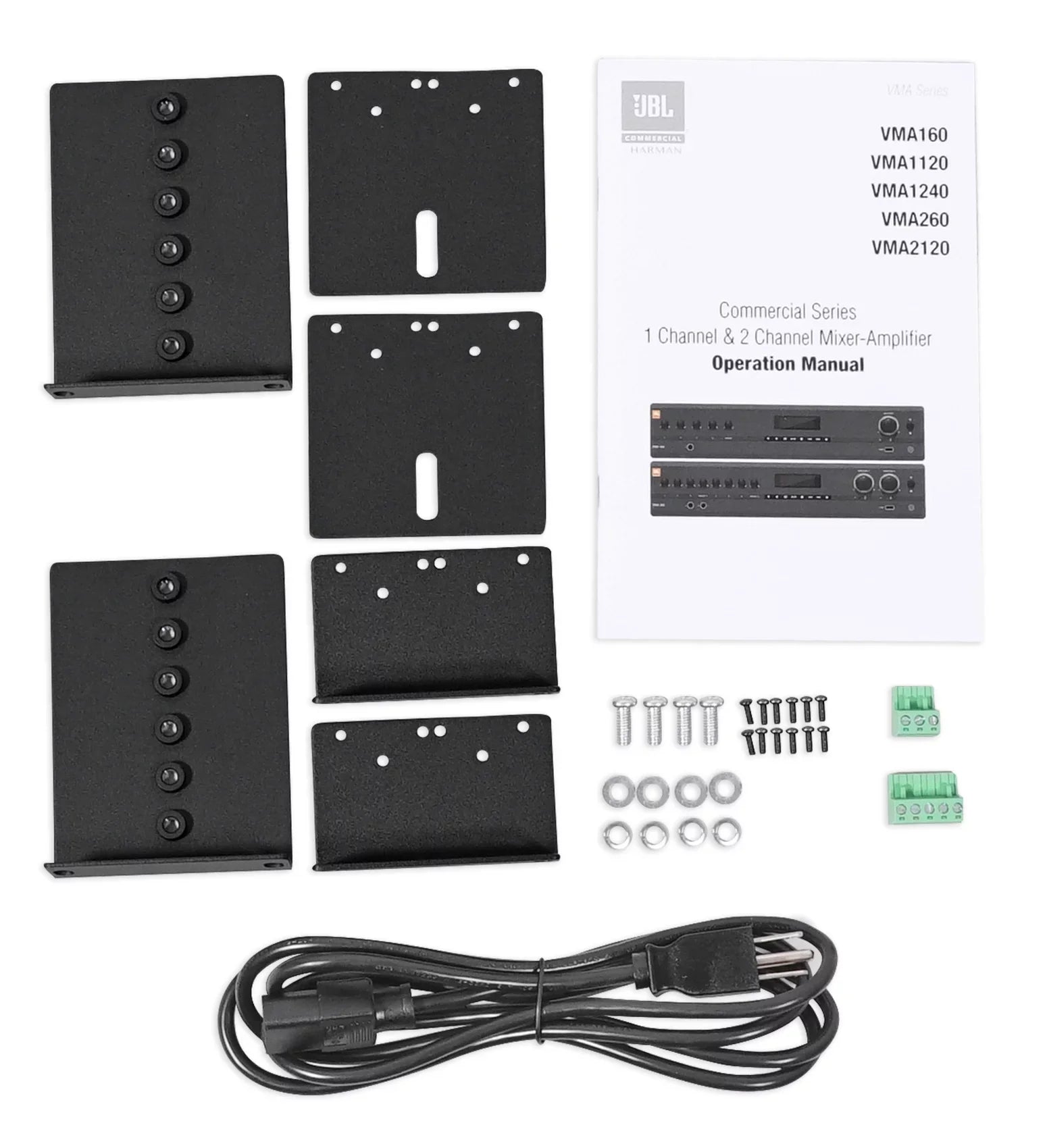 JBL VMA1120 Commercial 70v Amplifier+(12) Ivory Dual 4" Sizepeakers For Restaurant