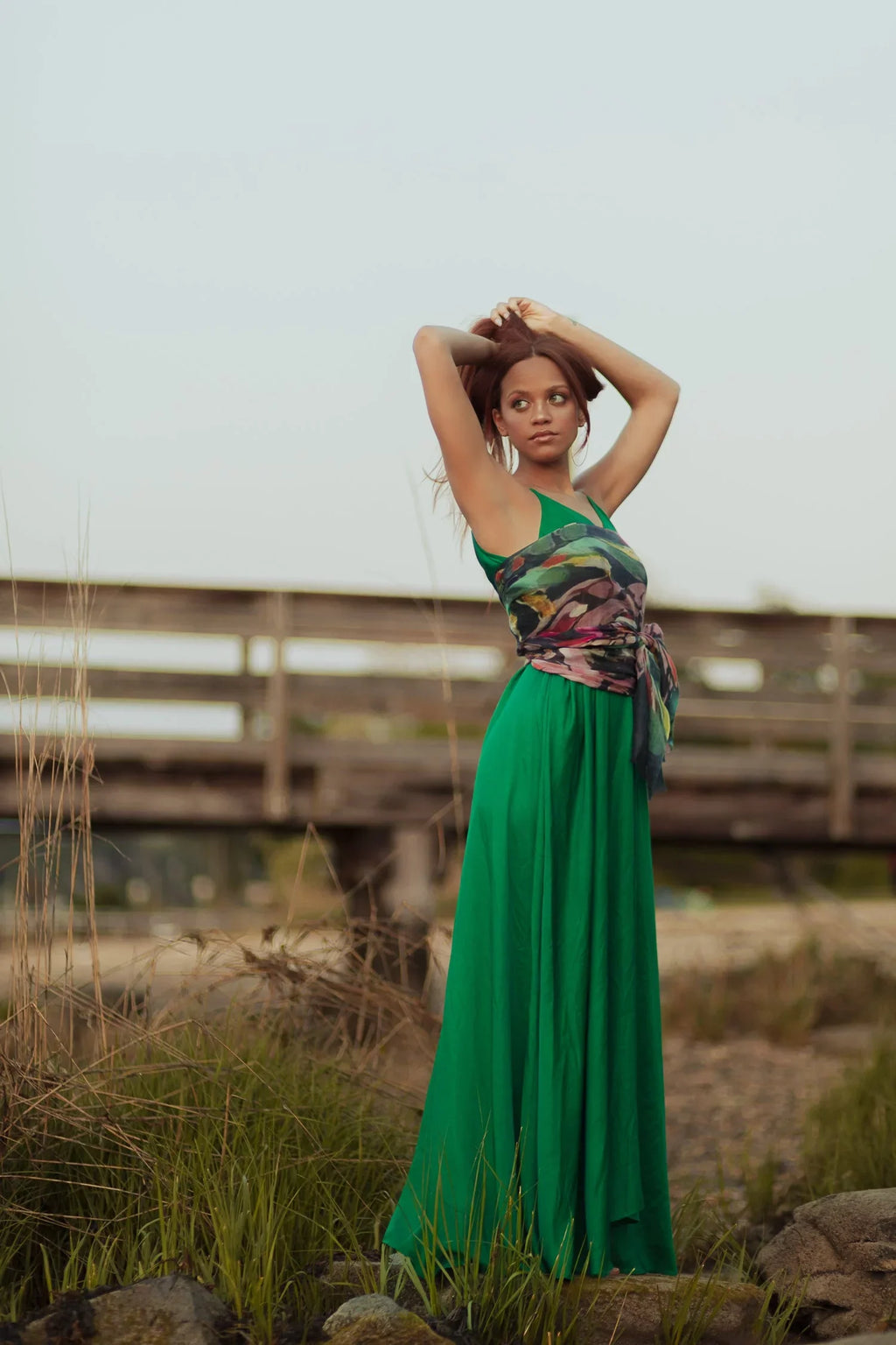 Midnight Blooms - 100% Cashmere Sizecarf by James Paul Cheung