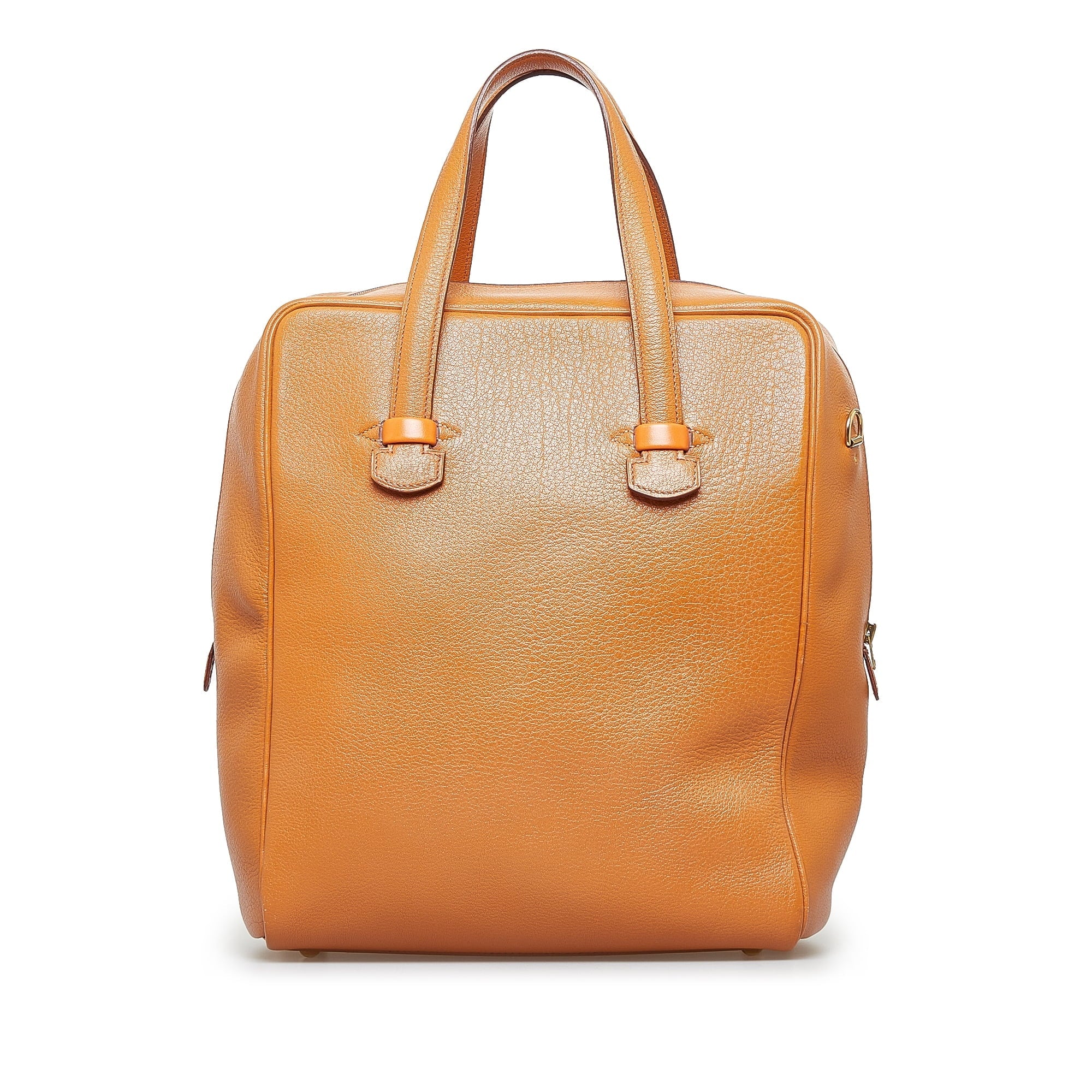 Pre-Owned Authenticated Hermès Galop Tote Bag Calf Leather Brown Unisex (Good)