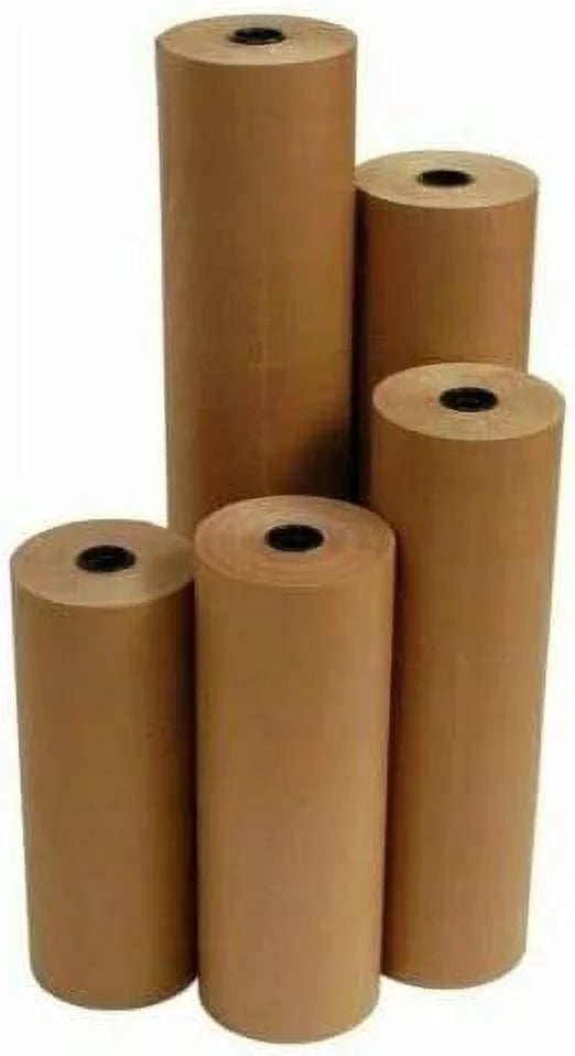 24" 40 lbs 900' Brown Kraft Paper Roll Sizehipping Wrapping Pillowing Void Fill