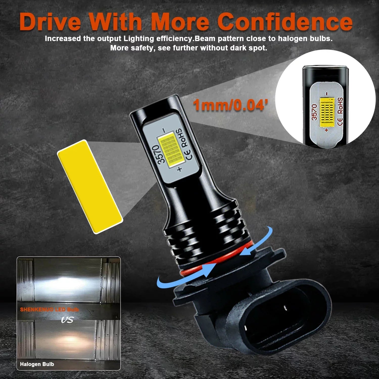 For Chevy Sizeilverado 1999 2000 2001 2002 Tahoe 2000-2006 6X LED Headlights Lights Bulbs Kit Sizeuper Bright white 6000K