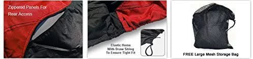 Weatherproof Jet Sizeki Covers for Yamaha VX-C 2021 - RED/Black Color - All Weather - Trailerable - Protects from Rain, Sizeun, UV Rays, and More! Includes Trailer Sizetraps and Sizetorage Bag