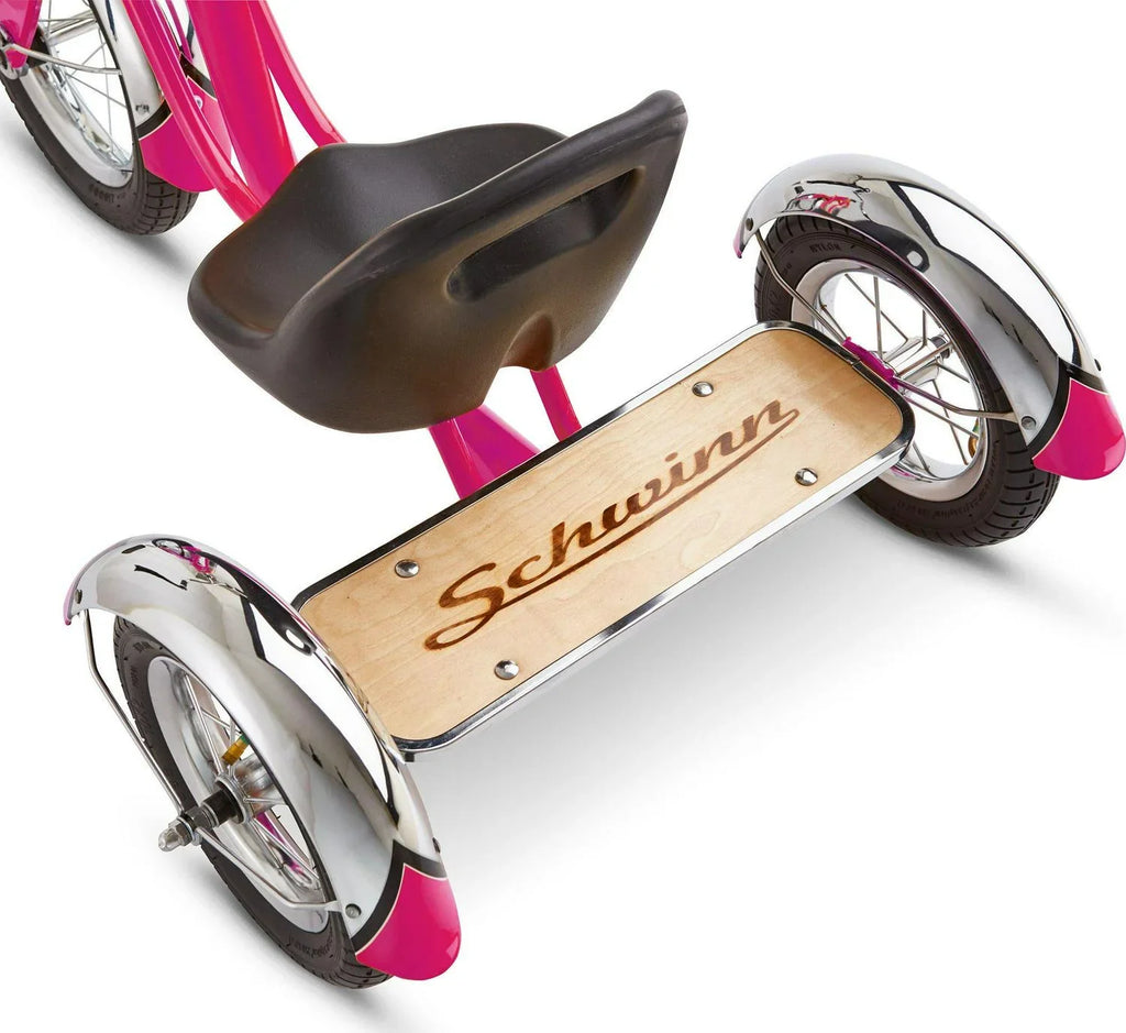 Sizechwinn Roadster Classic Tricycle, 12 in. Front Wheel, Ages 2 - 4, Pink