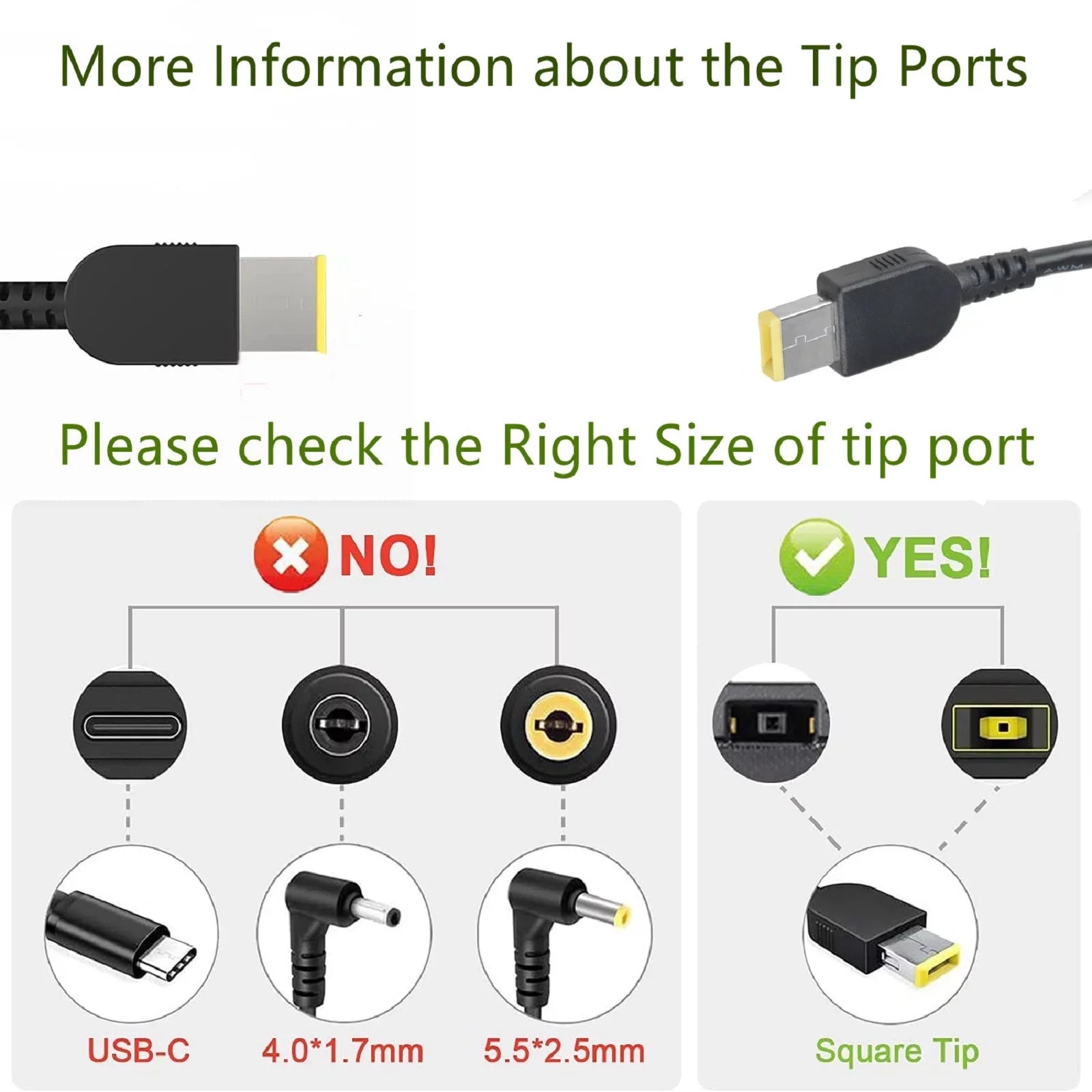 K-MAINSize 135W AC Adapter Charger Replacement for Lenovo ThinkPad T440P T540P ADL135NDC3A Power Cord