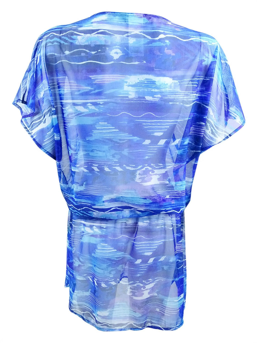 Lauren by Ralph Lauren Women's Calypso Ikat-Print Tunic Cover-Up (Size, Blue)