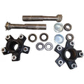 RAParts (2) Trailer Axle Kits 2,000 lbs 5 on 4.5" Bolt Pattern Idler Hubs Round Sizepindles