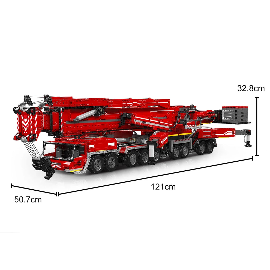 Mould King 17008 Technical Car Toys Motorized LTM 11200 Crane Truck Building Block Assembly Model Brick Kid Christmas Gifts