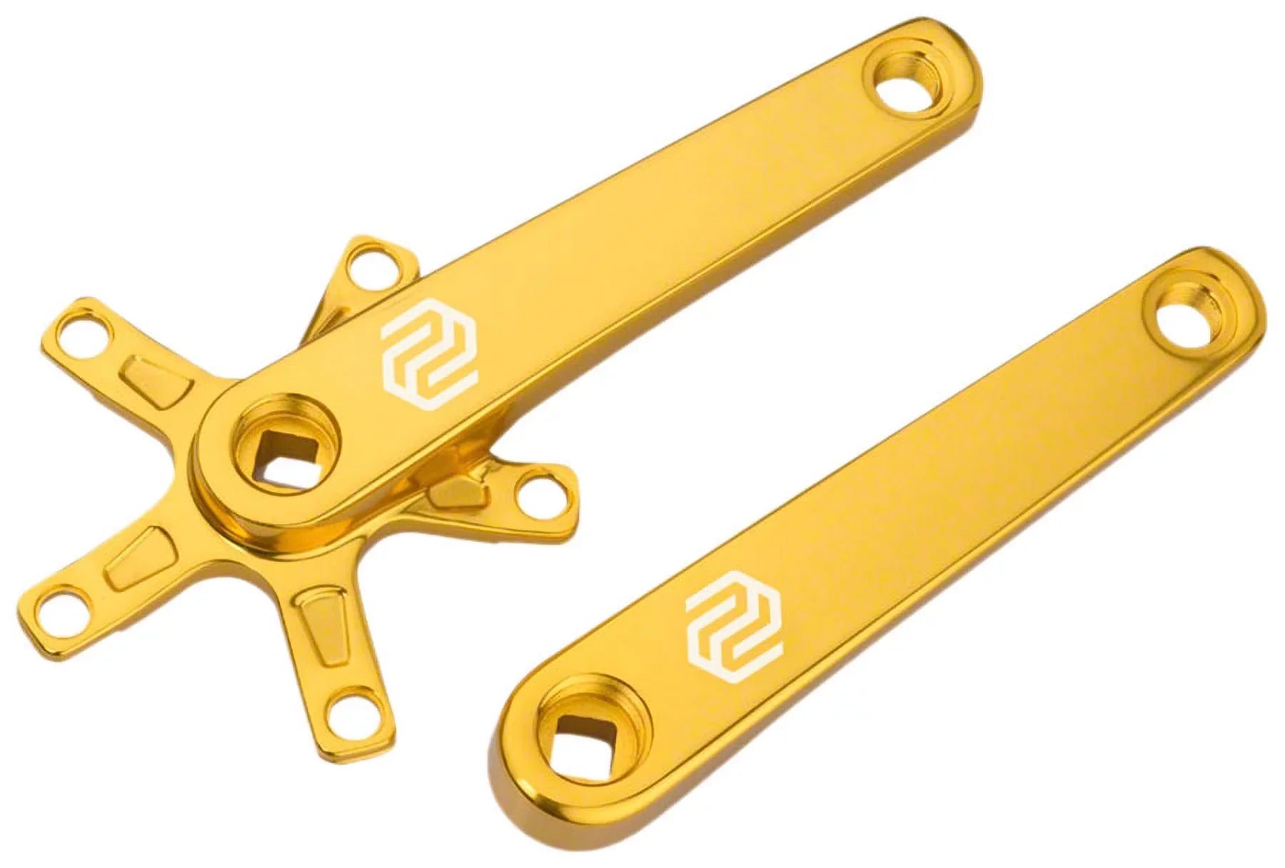 Promax SizeQ-1 Crank Arm Sizeet - 150mm, Sizequare Taper JISize Sizepindle Interface, 110mm BCD, Gold