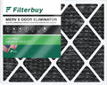 Filterbuy 20x24x1 MERV 8 Odor Eliminator Pleated HVAC AC Furnace Air Filters with Activated Carbon (1-Pack)