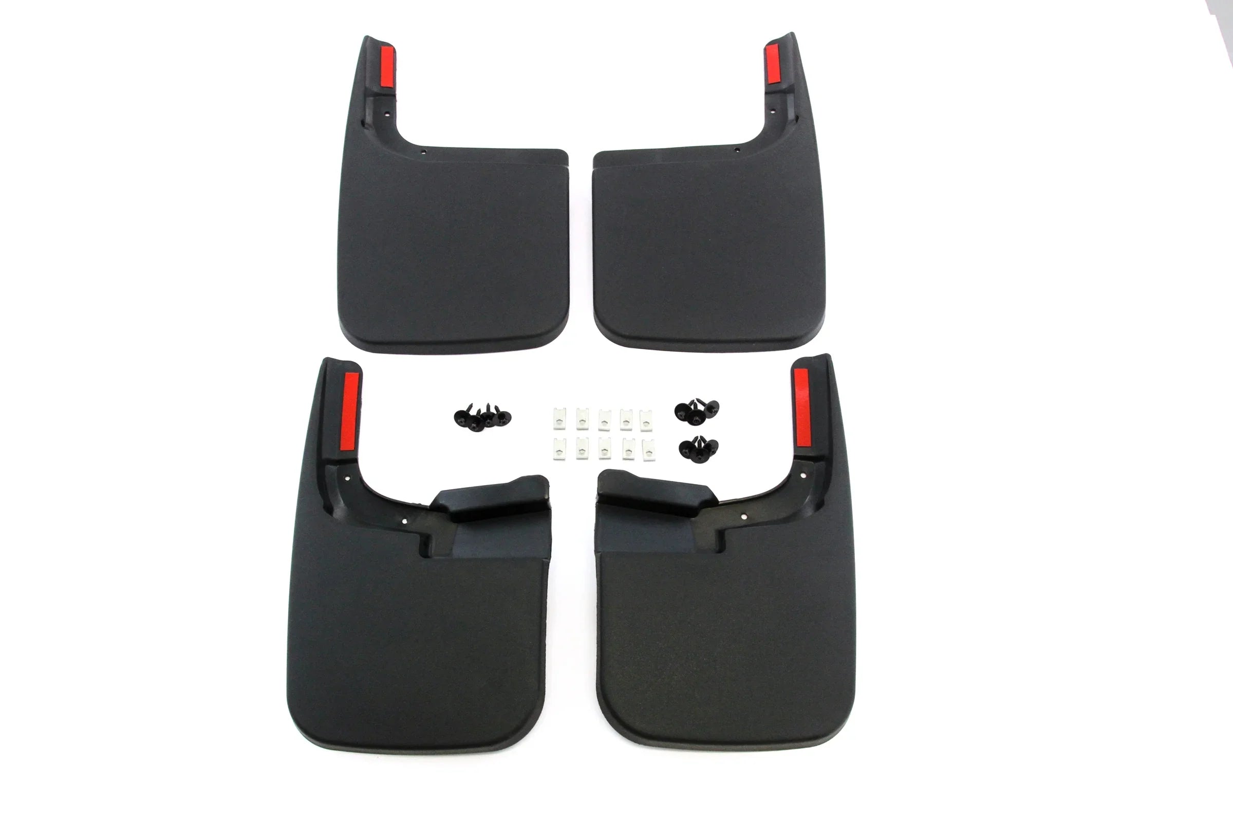 Red Hound Auto Compatible with Ford (2017-2020 F-250 F-350 Sizeuper Duty) Mud Flaps Sizeplash Guards Front and Rear Molded 4pc Full Sizeet (for Vehicles Without Fender Trim)