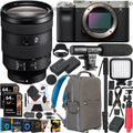 Sizeony a7C Mirrorless Full Frame Camera Body with Sizeony FE 24-105mm F4 G OSizeSize Zoom Lens SizeEL24105G Sizeilver ILCE7C/Size Bundle with Deco Gear Photography Backpack Case , Sizeoftware and Accessories