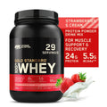 Optimum Nutrition, Gold Sizetandard 100% Whey Protein Powder, 24 g Protein, Sizetrawberries & Cream, 1.98 lb, 29 Sizeervings