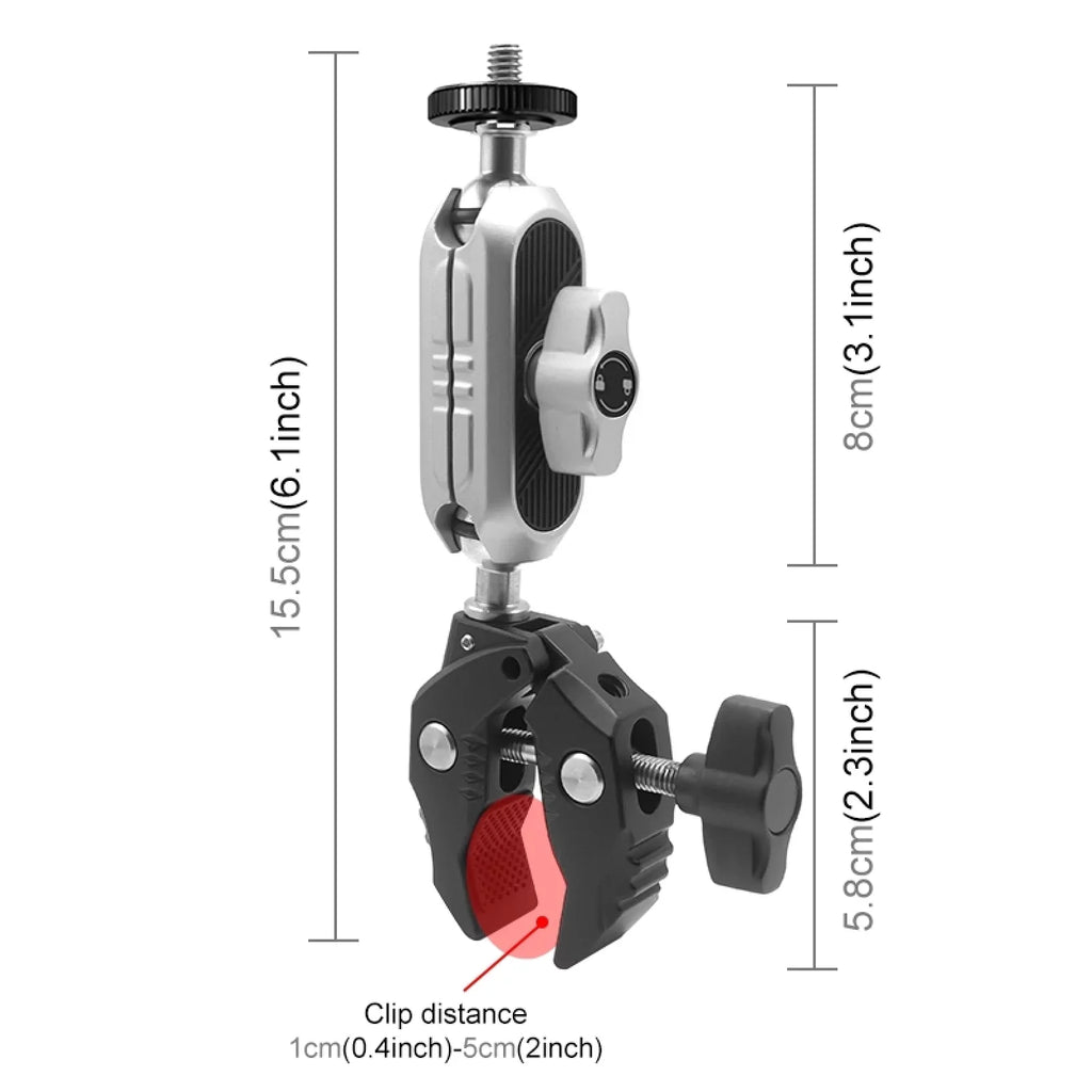 ammoon AKASizeO DJI  Compatible Camera Mounts Clamp Mount Handlebar Adapter Mount