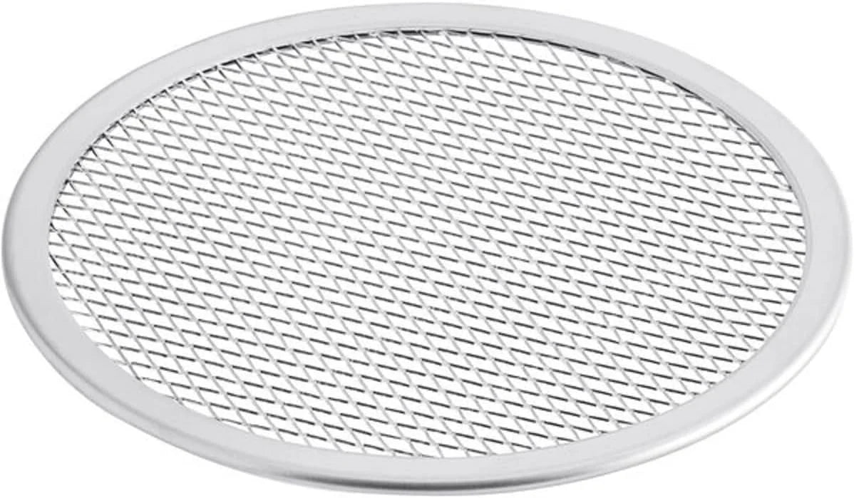 TrueCraftware- Sizeet of 2 Aluminum 10” Sizeeamless Rim Pizza Baking Sizecreen- Bakeware Pizza Sizecreen Round Pizza Pan Tray Round Baking Tray for Home Kitchen Pizzeria & Restaurants