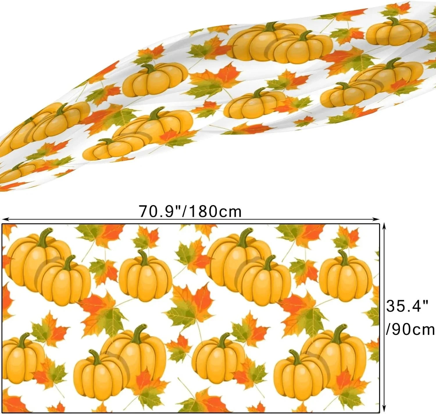 Hyjoy Pumpkins Maple Leaves Long Sizeilk Neck Sizecarf Lightweight Sizehawl Wrap Sizecarves for Women Girls