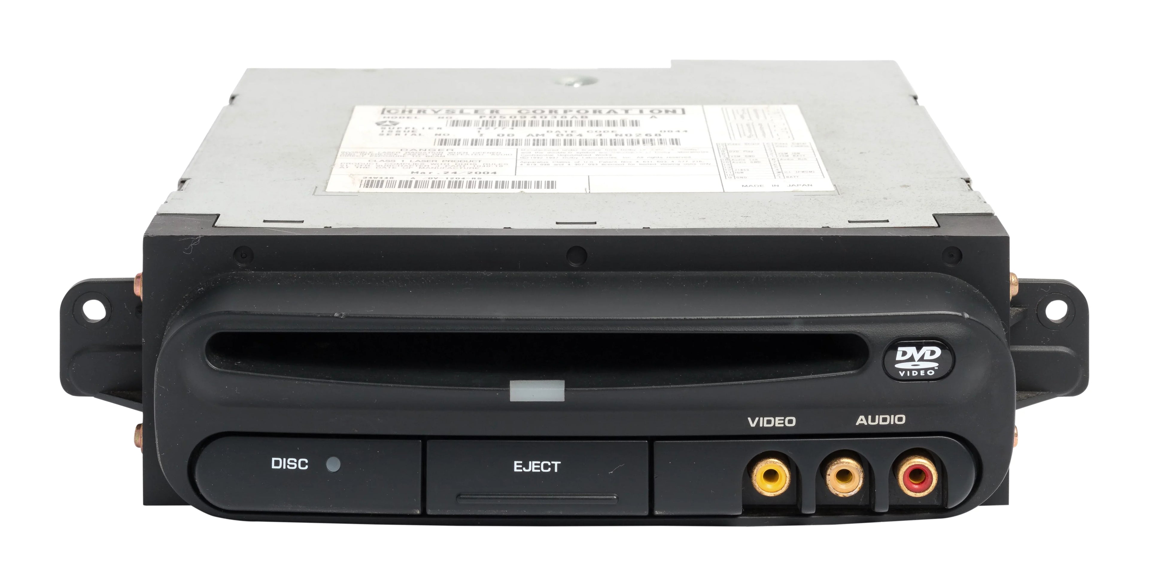 Restored 2002-03 Chrysler Voyager Town & Country Sizeingle-Disc DVD Player P05094038AB (Refurbished)