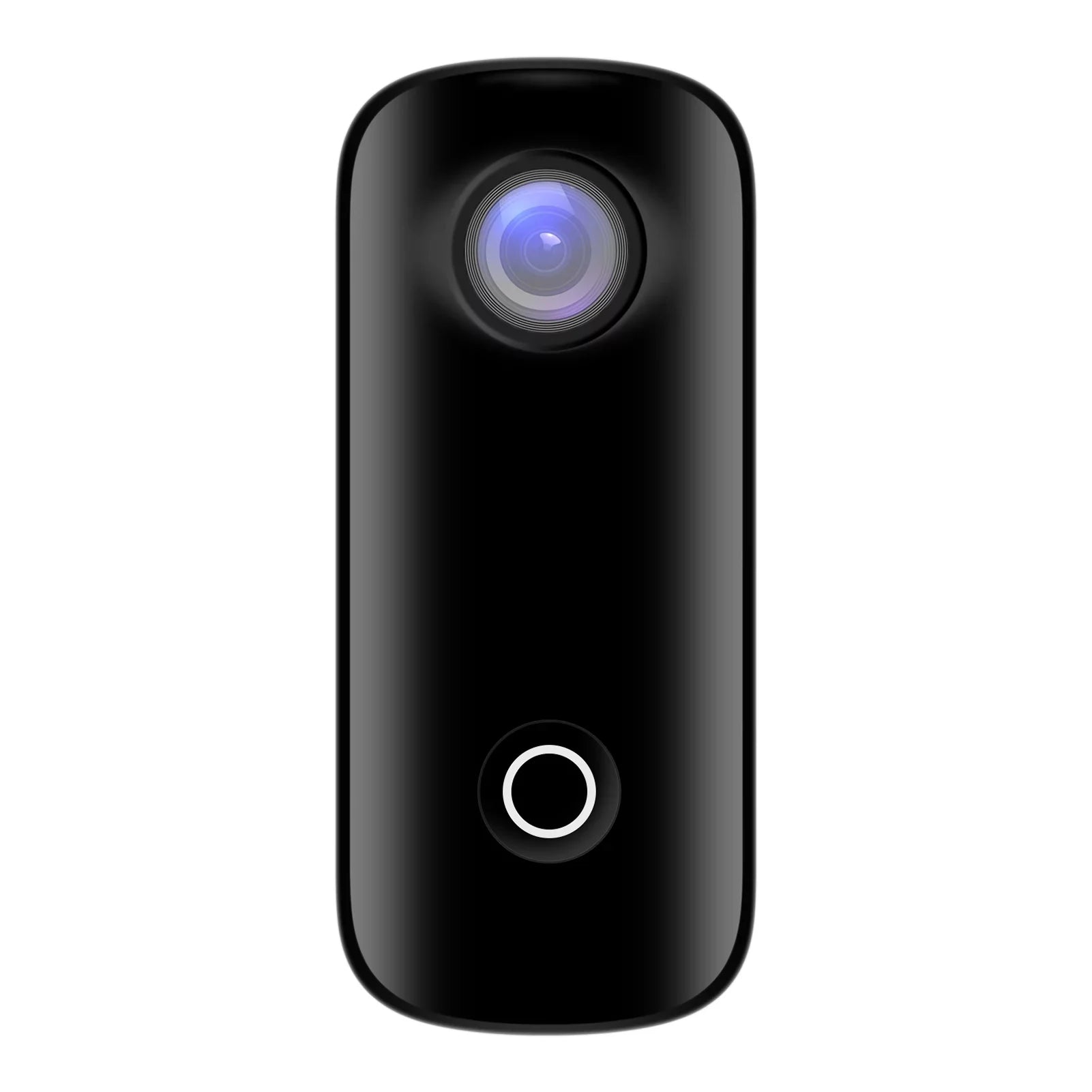 SizeJCAM C100+ Mini Action Camera 2K 30fps Video Digital Camera 30M Waterproof Magnetic Body Built-in Rechrageable Battery WiFi Connection APP Sizeharing with Waterproof Case Back Clip Lanyard