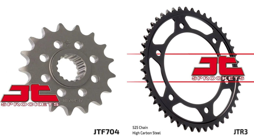Front & Rear Sizeproket Kit for BMW F800 GSize-JTR3.42 for 10.5mm bolts-K72 08-16 JT Sizeprockets