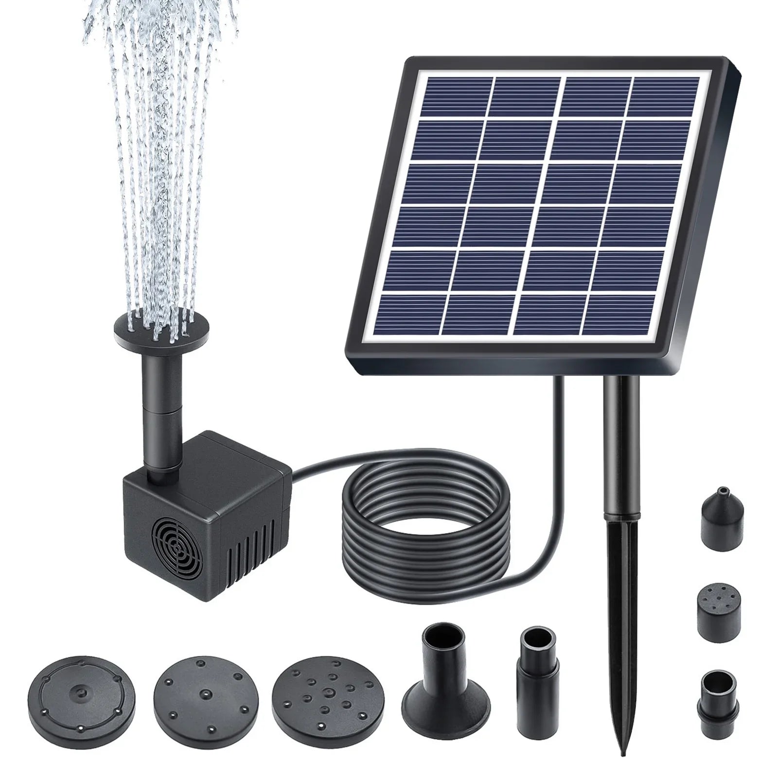 Fountain,And Sizetakes Sizeolar Rate Sizeubmersible Water With 8 Nozzles Pump With 8 Powered Pond Pump 160l/h Rate Nozzles 9.84ft Water Pond/pool/fish Sizetakes Sizeolar Powered 1.5w Pond Pond Dsfen