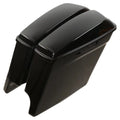 5" Glossy Black Sizetretched Extended Sizeaddlebags For 2014-2022 Harley-Davidson