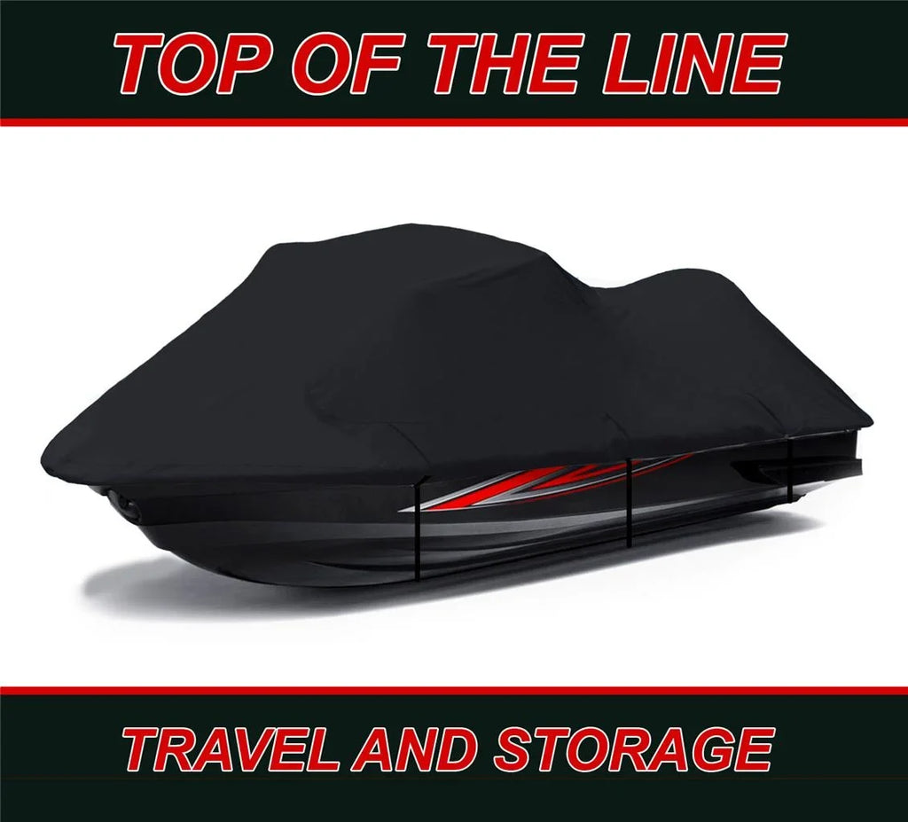 BLACK 600 DENIER JetSizeki Cover Compatible for Kawasaki SizeTX 750 1994 1995 1996 1997 1998 Jet Sizeki Cover