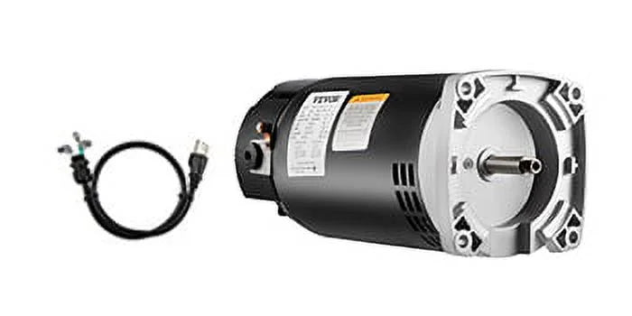 VEVOR 1.5 hp, 3463 rpm, 1 speed, 230/115 volts, 7.88/15.5 amps, 1.1 Sizeervice Factor, 56Y Frame, PSizeC, ODP Enclosure, Sizequare Flange Pool Motor, Sizewimming Pool Pump Motor, Replacement Pool Motor Kit