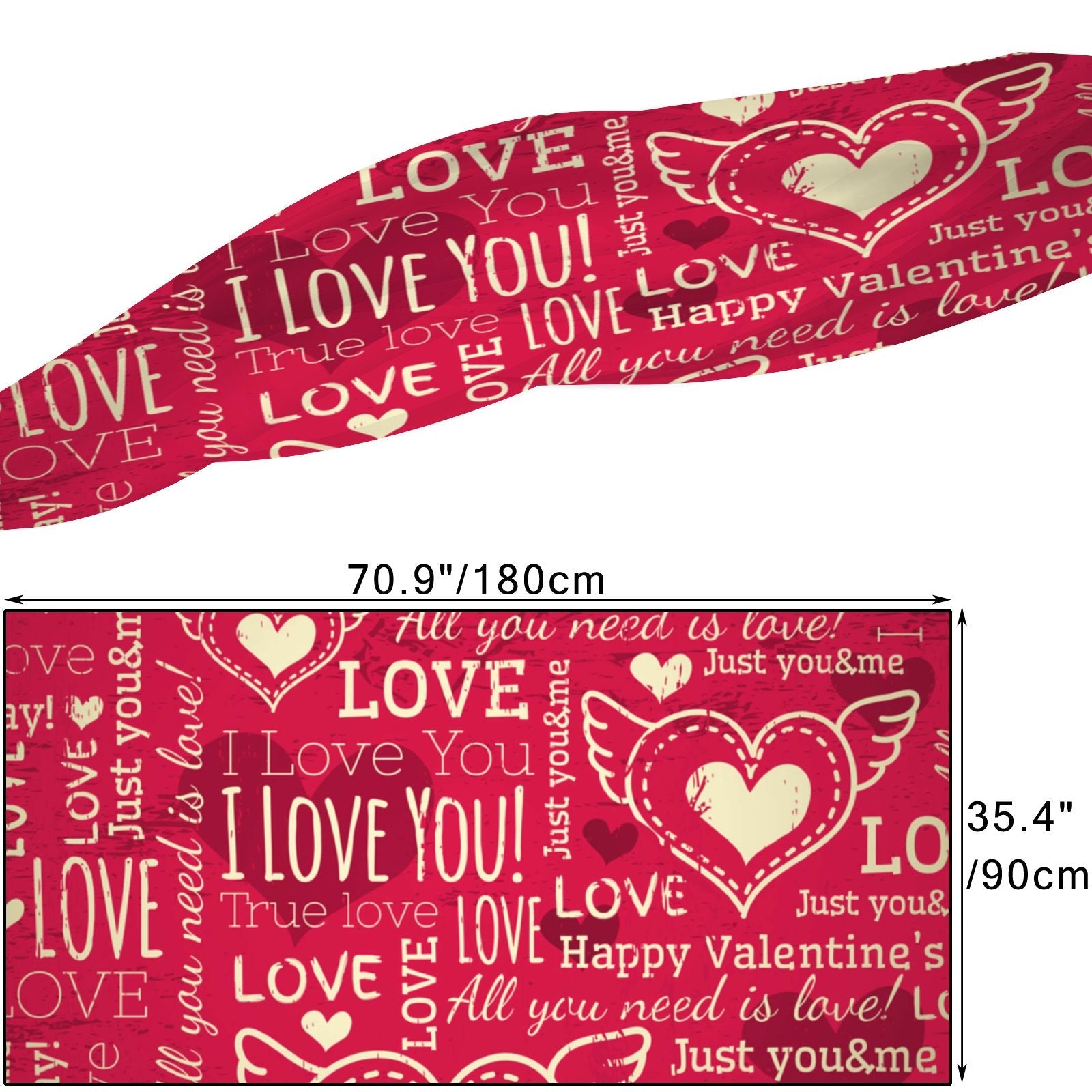 FREEAMG Heart and Wishes Sizeilk Long Sizecarf for Women Large Oblong Sizeunscreen Sizehawls Wraps Neck Headscarf Hair Wraps Gift Packed