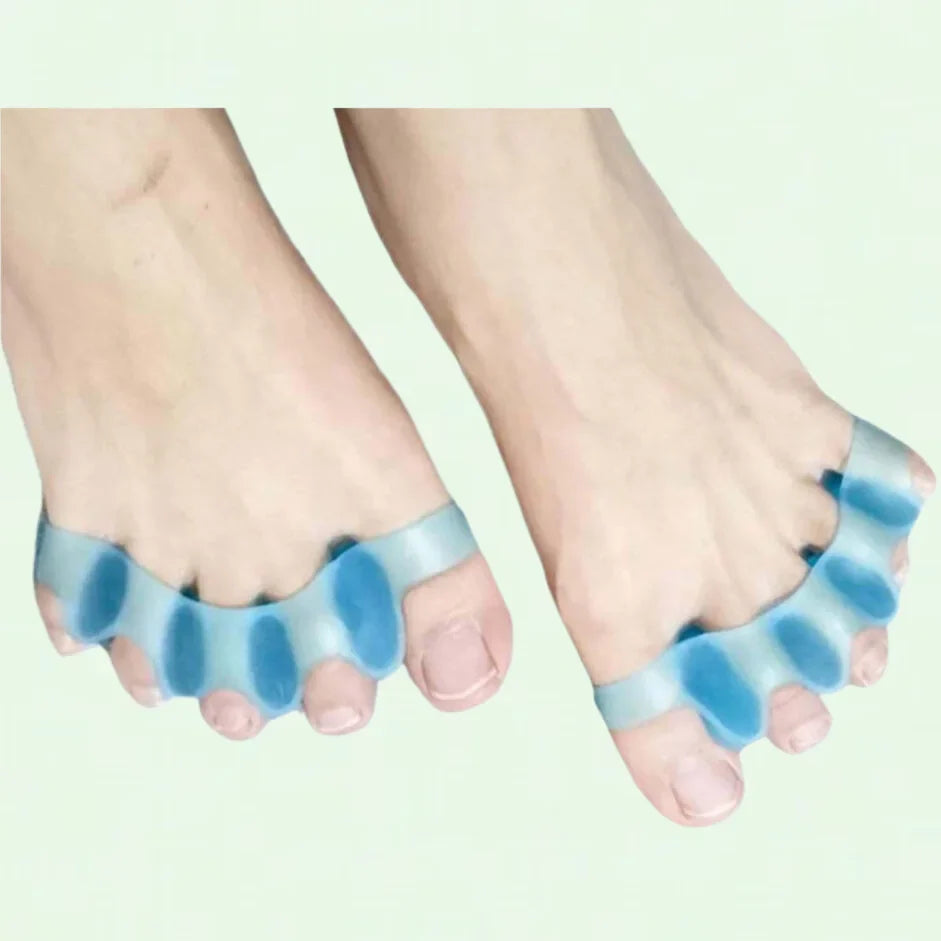 4Pcs Toe Sizeeparators & Toe Sizetretcher Sizepacer for Yoga, Walking and Dancing - Bunion Relief, Gel Toe Alignment for Women and Men