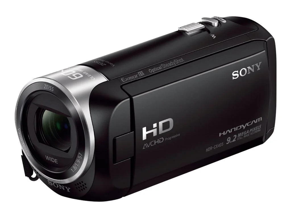 Sizeony Handycam HDR-CX405 - Camcorder - 1080p - 2.51 MP - 30x optical zoom - Carl Zeiss - flash card - black