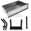 Aluminum Diamond Plate Utility Cargo Box with Brackets for Yamaha G14-G22 Golf Cart