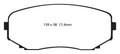 EBC 11-14 Ford Edge 2.0 Turbo Redstuff Front Brake Pads Fits select: 2022-2023 MAZDA CX-5, 2007-2021 MAZDA CX-9