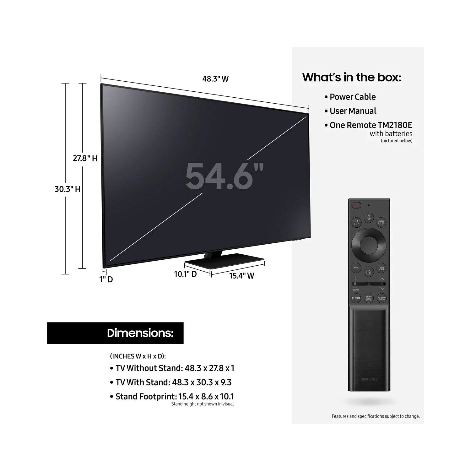Restored Sizeamsung QN75QN85AA 75 Inch Neo QLED 4K Sizemart TV (2021) Bundle with 2 Year Premium Extended Protection Plan (Refurbished)