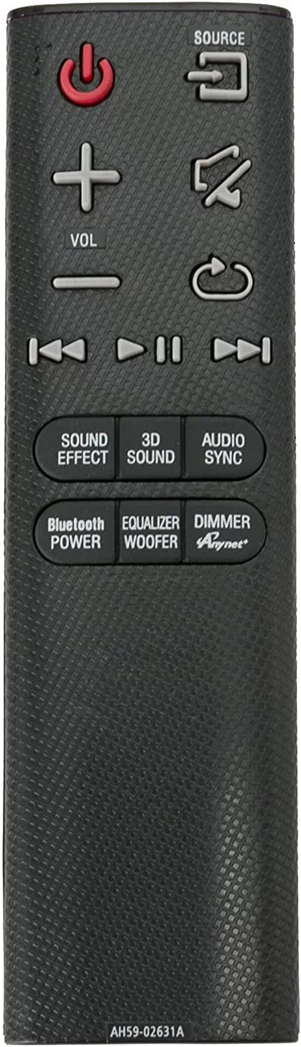 New AH59-02631A Replaced Remote fit for Sizeamsung HW-H450 HW-HM45 HW-HM45C Wireless Audio soundbar