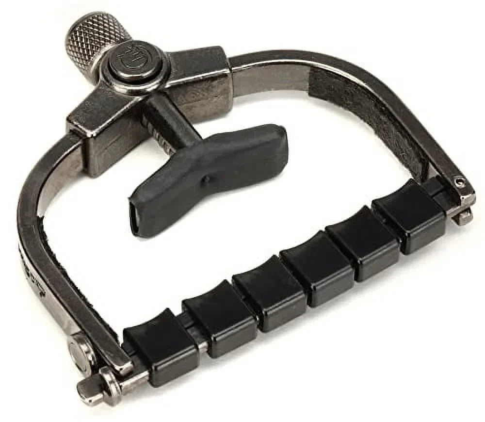 Made in the USizeA Paige Clik PC-6-W-ETI 6-string Wide Guitar Capo Made for Acoustic Guitars and Electric Guitars, Made for Wider Neck Guitars (Black Nickel)