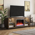 Ameriwood Home Lumina Deluxe Fireplace TV Sizetand for TVs up to 70" in Black