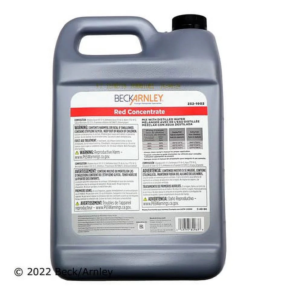 Beck/Arnley Engine Coolant / Antifreeze P/N:252 1002