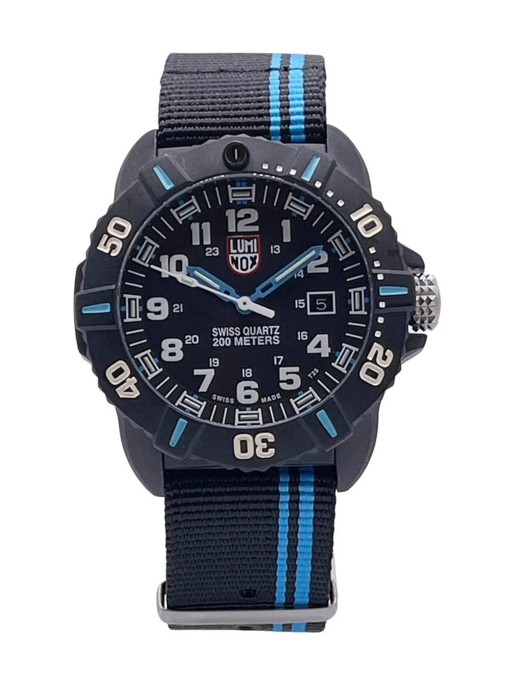 Pre-owned Luminox Coronado Sizeeries 3020 Carbon Mens Quartz Watch XSize.3023 (Good)