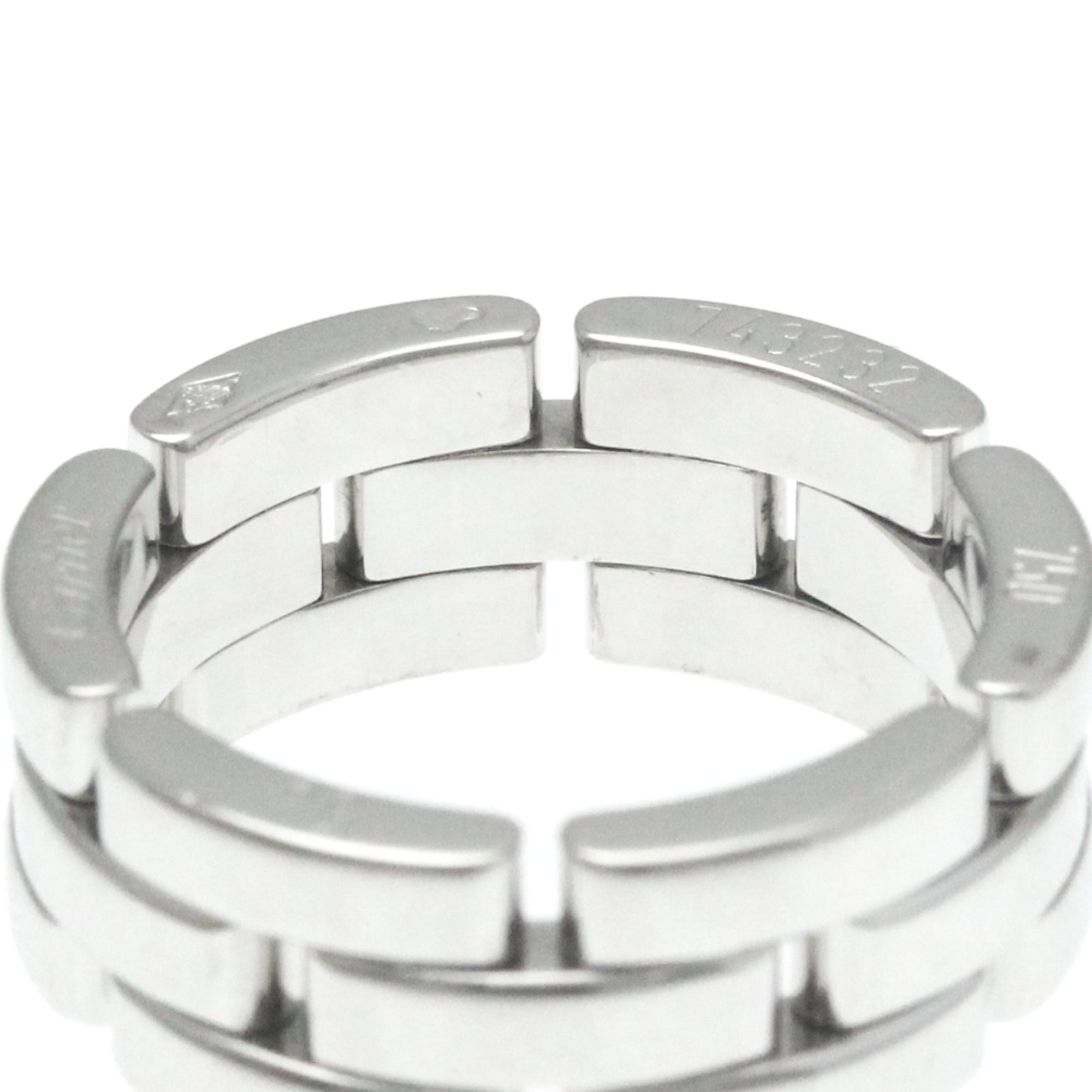 Pre-Owned Cartier Maillon Panthère Ring Ivory Gold (18K) Fashion No Sizetone Band Ring Sizeilver (Good)