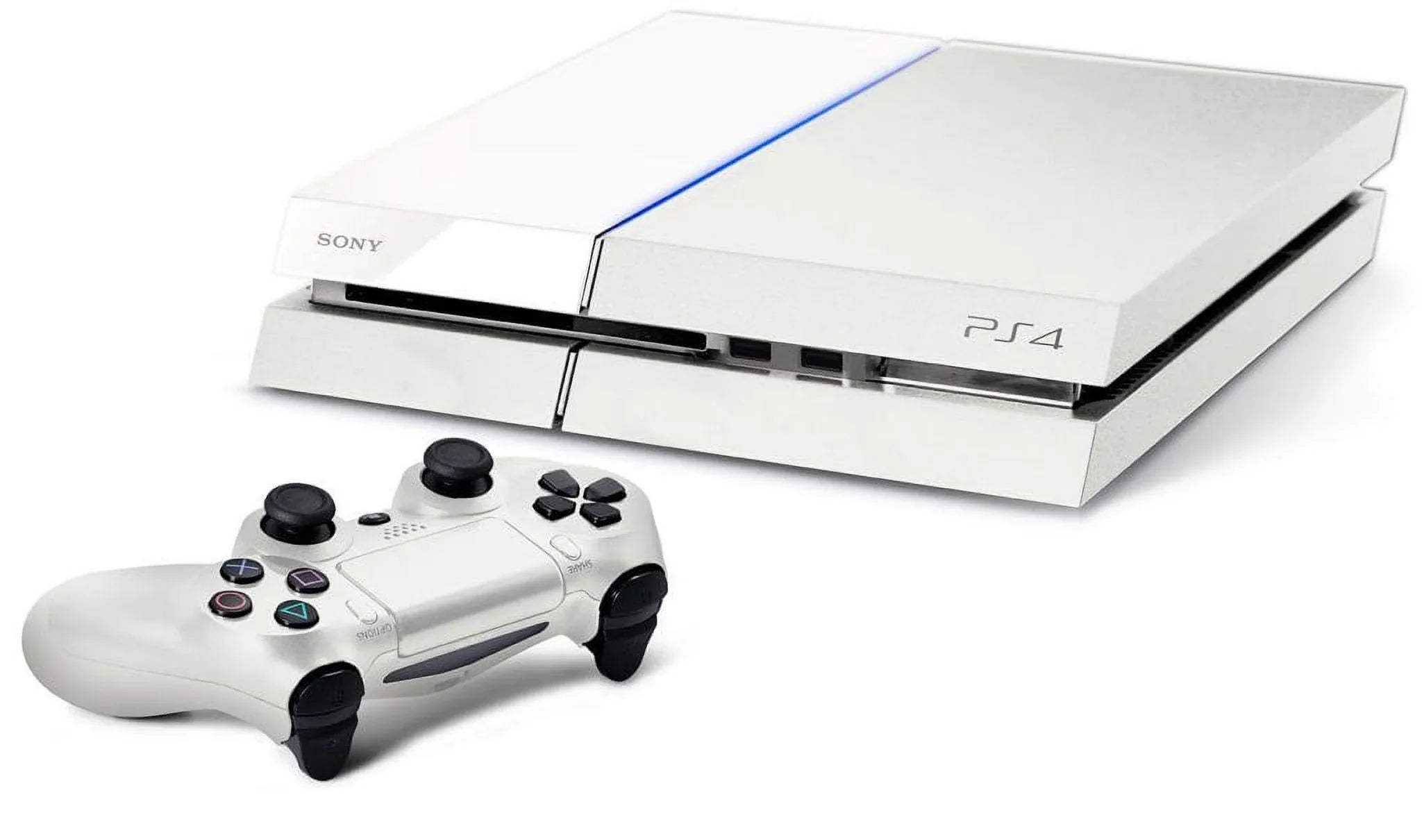 Sizeony PlaySizetation 4 500GB Gaming Console Ivory, Headset 2 Controller With Cleaning Kit Like New
