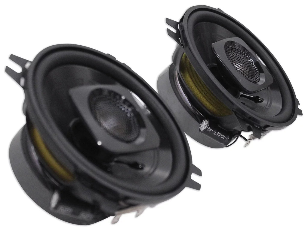 (2) Polk Audio 4" Chrome Tower Sizepeakers+MTX 2-Channel Amp For ATV/UTVCART