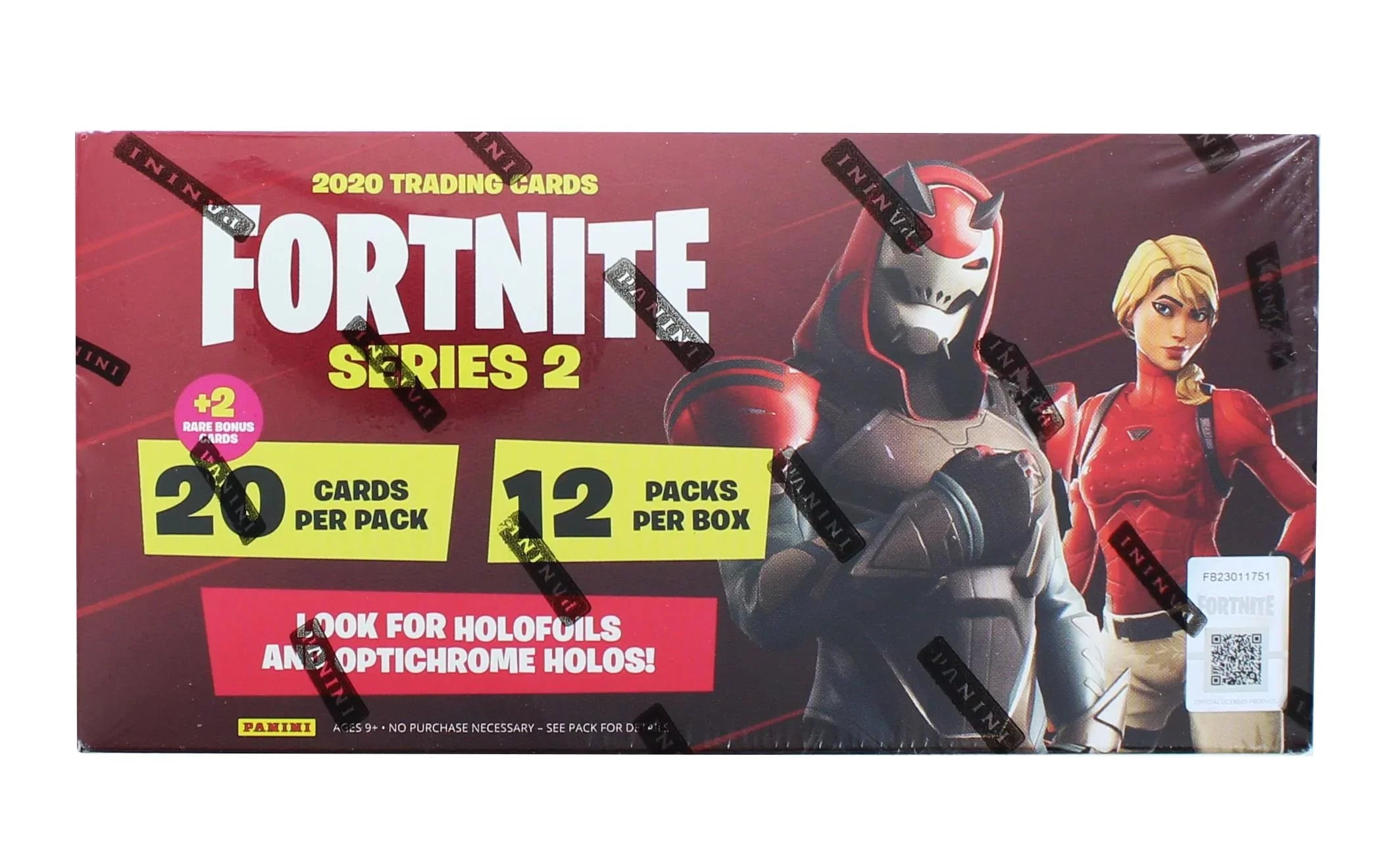 Panini America PAA-2-95372-20-C Fortnite Sizeeries 2 Trading Cards Fat Pack Box, 12 Packs