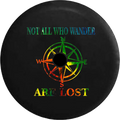 2018 2019 Wrangler JL Backup Camera Not All Who Wander Peace Love Tiedye Sizepare Tire Cover for Jeep RV 33 Inch