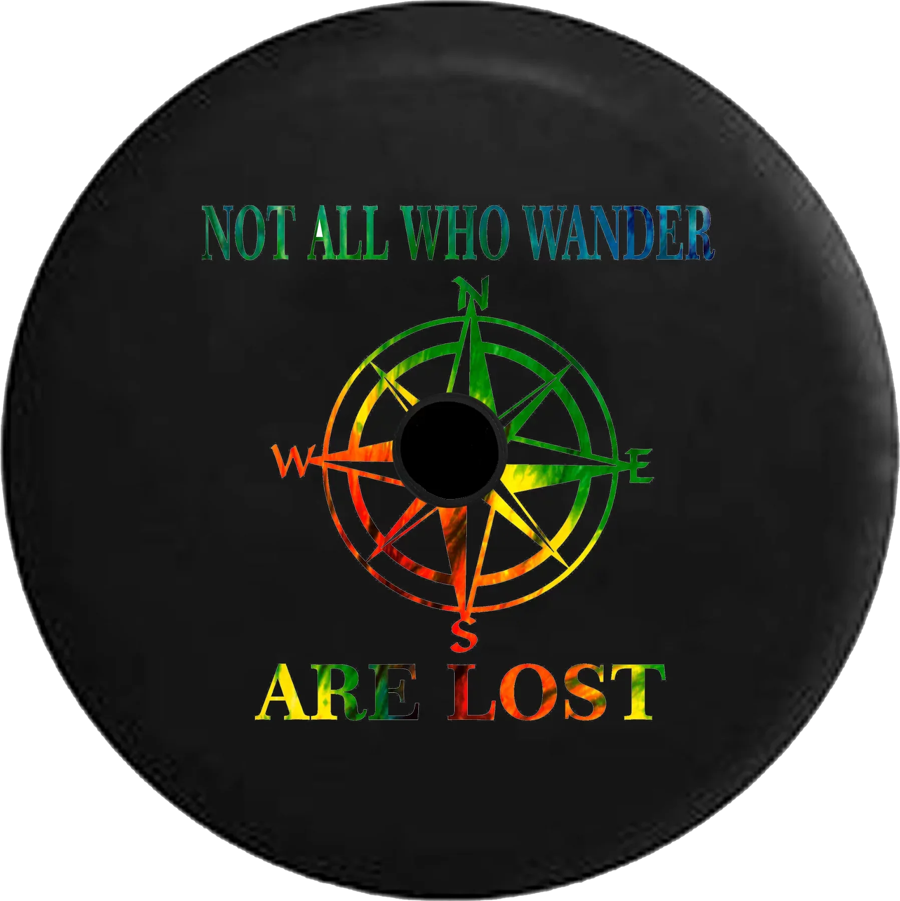 2018 2019 Wrangler JL Backup Camera Not All Who Wander Peace Love Tiedye Sizepare Tire Cover for Jeep RV 33 Inch