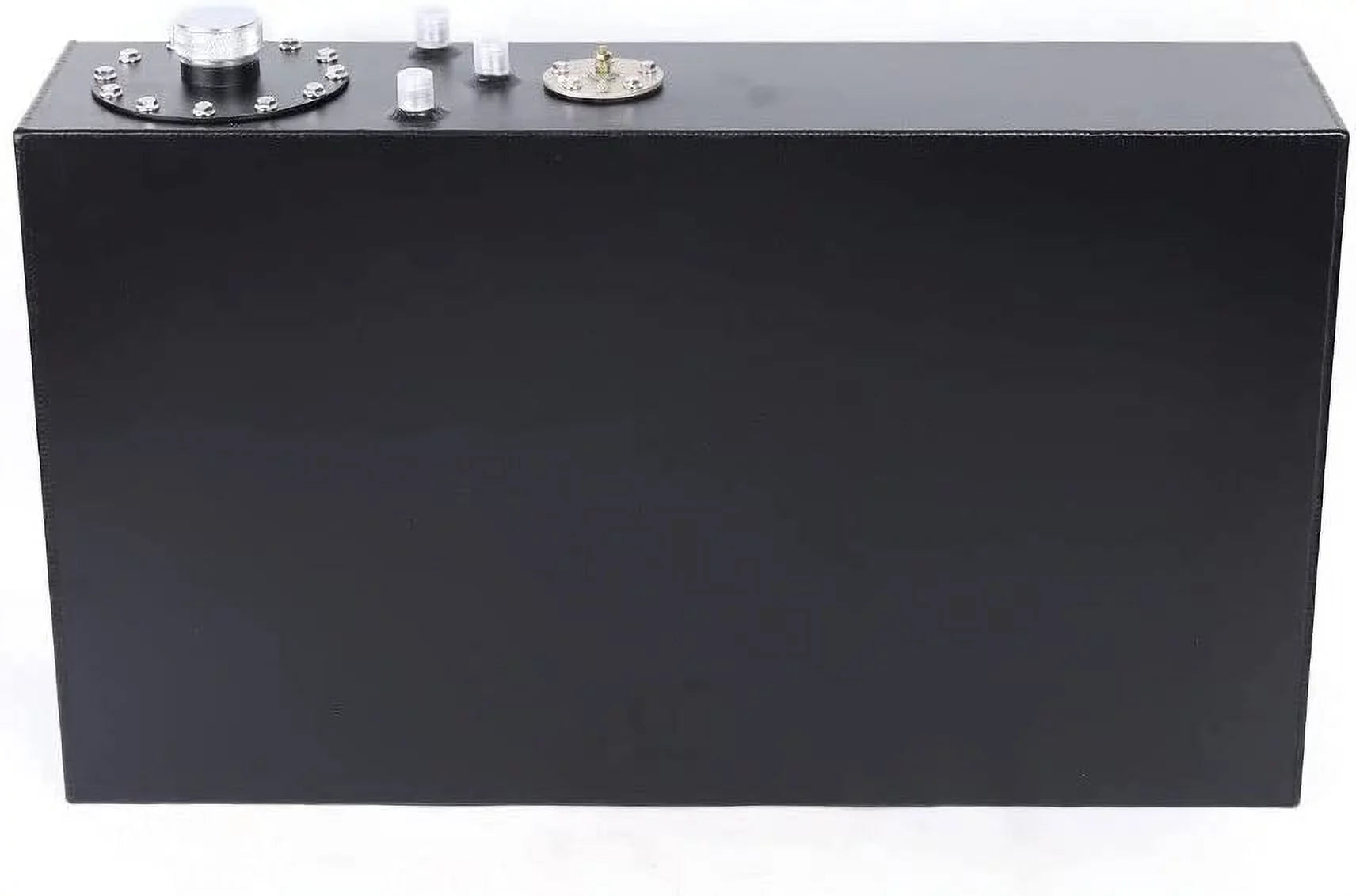 SizeHZICMY 17 Gallon Automotive Replacement Fuel Tank, Universal 64L Aluminum Boat Gas Tank Fit for Sizetreet Rods/Sizetreet/Boats Full Aluminum Fuel Tank with Level Gauge Sizeender marine fuel tank Black