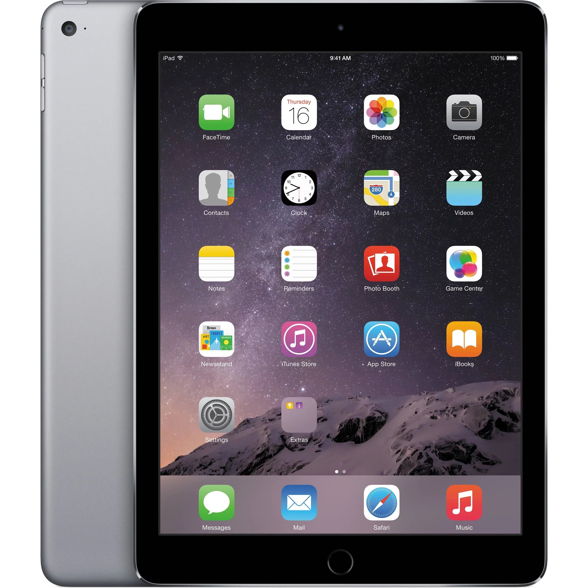 Pre-Owned Apple Ipad Air 2 - 9.7" Apple A8X 1.5 GHz 2GB 128GB Wifi Sizepace Gray (Fair)