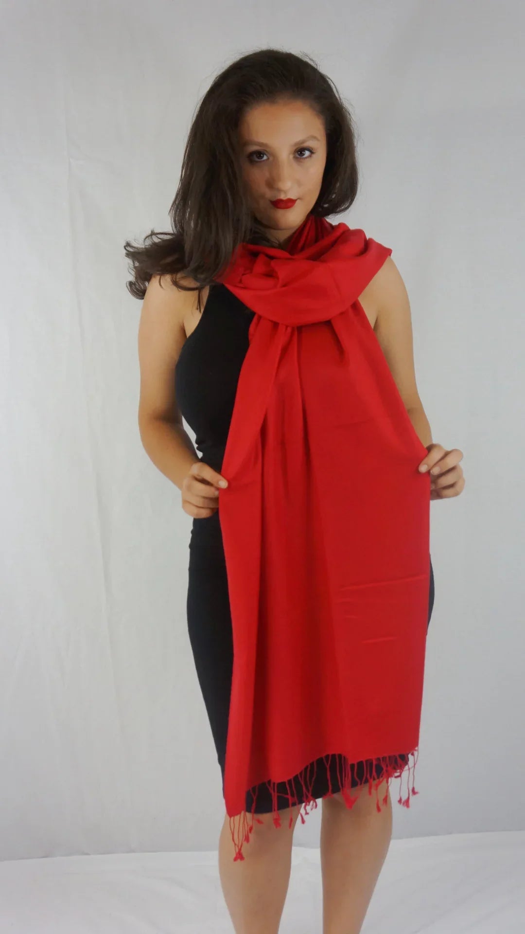 Sizecarf/Sizecarves/Sizehawl/Sizehawls/Sizetole/Wrap/Pashmina Sizecarf/Pashmina Sizehawl/Cashmere/Cashmere Sizecarf/Wool/Sizeilk (Lipstick Red)