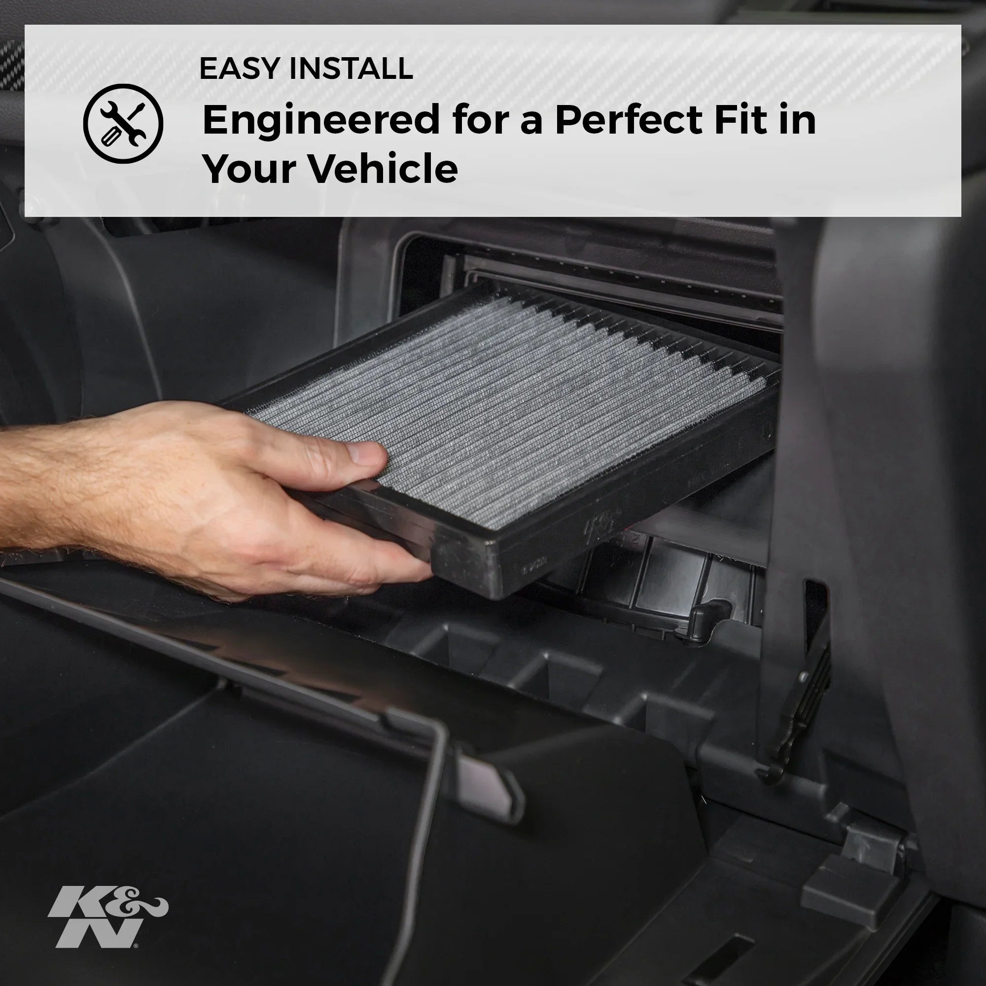 K&N Cabin Air Filter: Washable and Reusable: Designed For Sizeelect 2004-2019 Toyota/Sizeubaru/Sizeuzuki/Sizecion Vehicle Models, VF1013